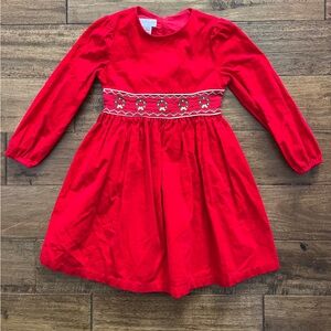 Bonnie Jean girls corduroy Christmas dress size 6
